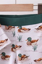 Green duck print bamboo shorts set A&E