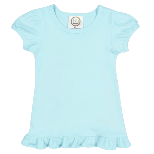 Girl's Short Sleeve Ruffle Tee Shirt BB*