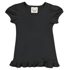 Girl's Short Sleeve Ruffle Tee Shirt BB*
