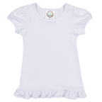 Girl's Short Sleeve Ruffle Tee Shirt BB*