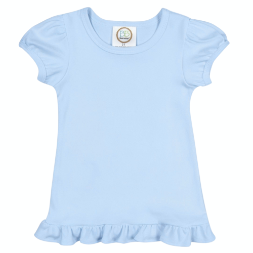 Girl's Short Sleeve Ruffle Tee Shirt BB*