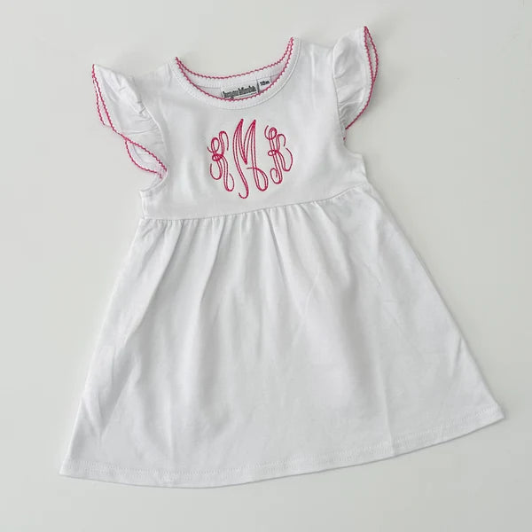 Knit Dress with Picot Trim BBB