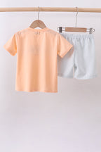 Pink I love my mom embroidery shorts set A&E ***PRE-ORDER*** Waiting on a restock that is on the way