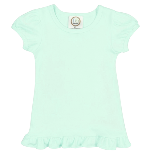 Girl's Short Sleeve Ruffle Tee Shirt BB*