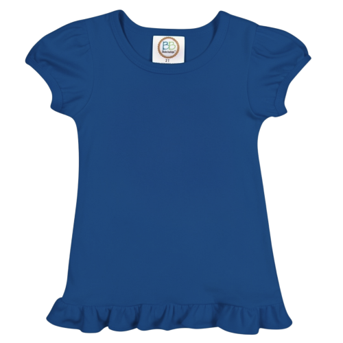 Girl's Short Sleeve Ruffle Tee Shirt BB*