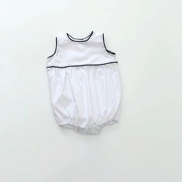 White Bubble with Piped Trim BBB