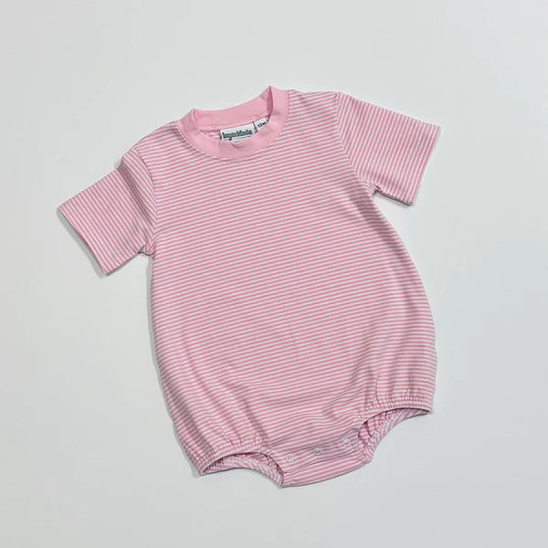 Knit Stripe Short Sleeve T-Shirt Bubble - PASTEL Colors BBB