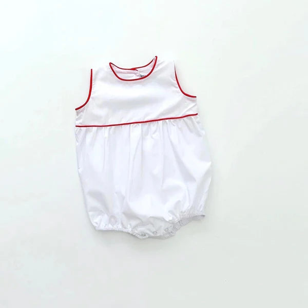White Bubble with Piped Trim BBB