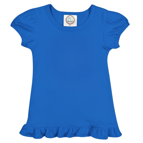 Girl's Short Sleeve Ruffle Tee Shirt BB*