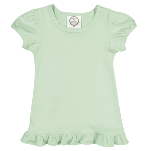 Girl's Short Sleeve Ruffle Tee Shirt BB*
