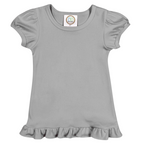 Girl's Short Sleeve Ruffle Tee Shirt BB*