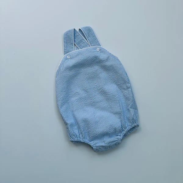 Sunsuit - Baby Blue Seersucker BBB